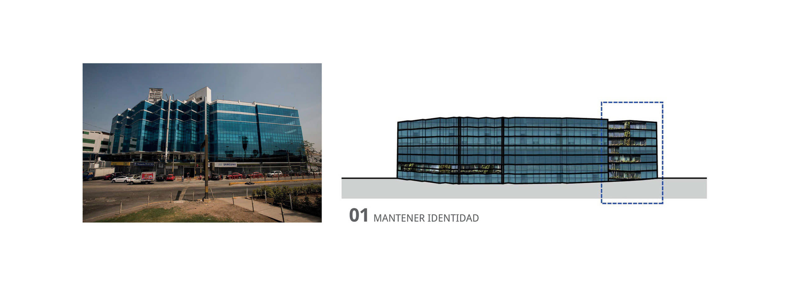 alt=imagen de la identidad del edificio de oficinas