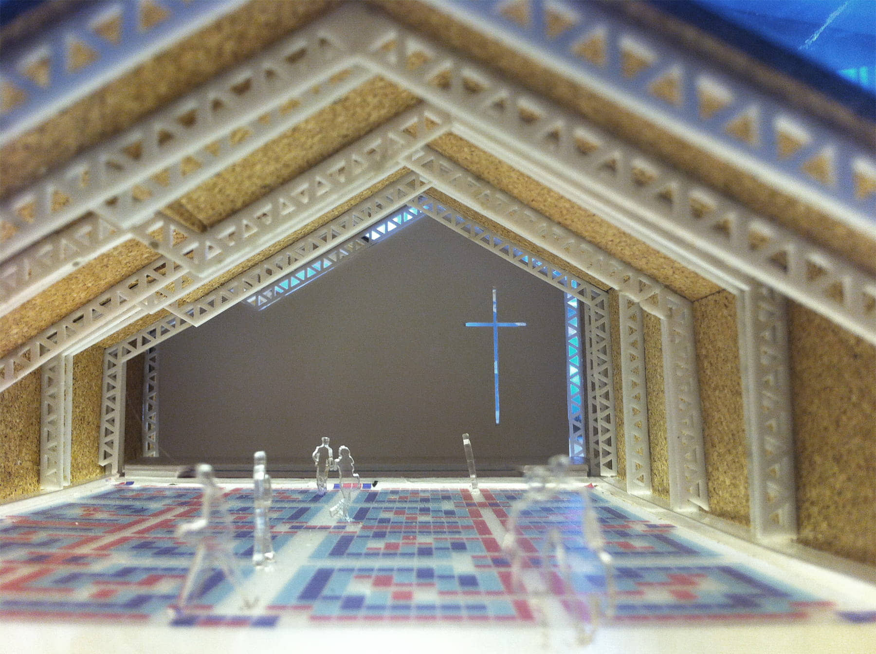 alt=Foto interior de maqueta iglesia